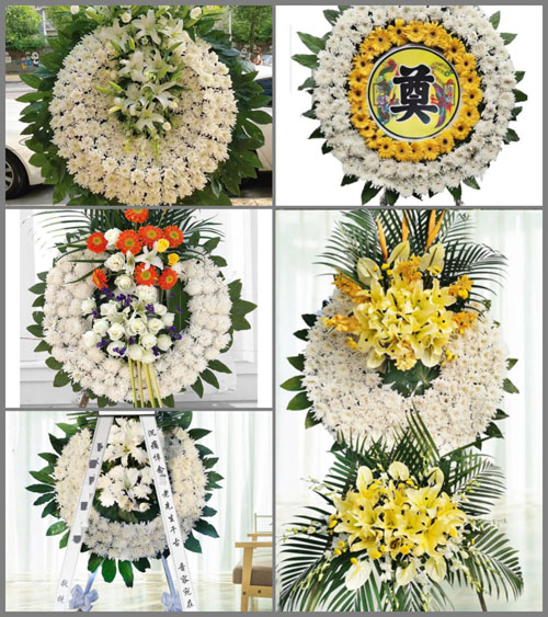 湖北襄阳市枣阳市环城街道柿子园村花圈速递